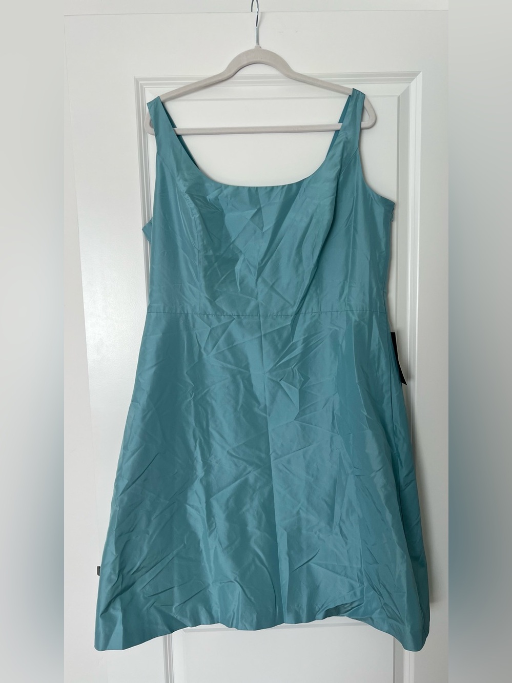 Ann Taylor Teal A-Line Sleeveless Dress